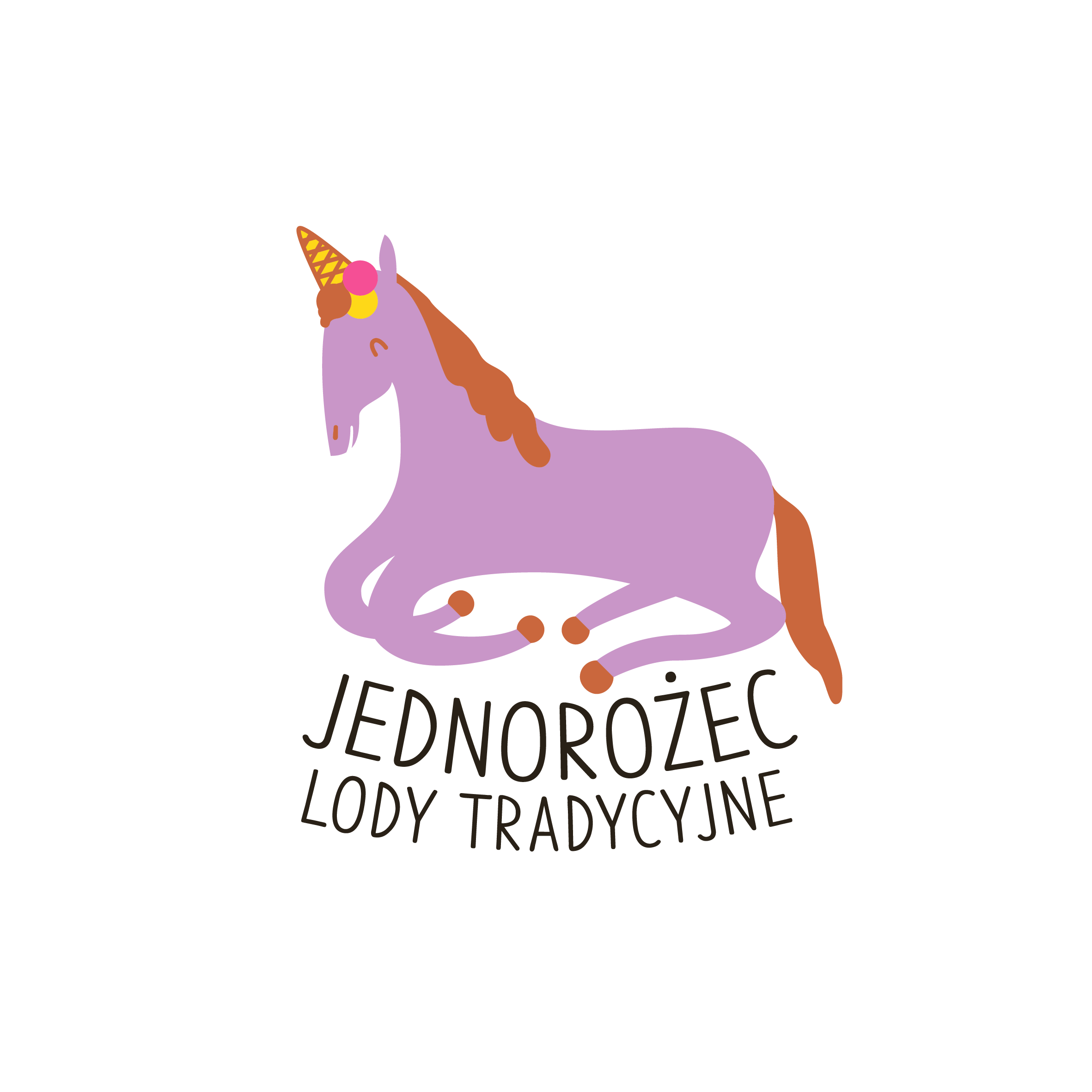 LOGOTYP JEDNOROZEC LODY TRADYCYJNE